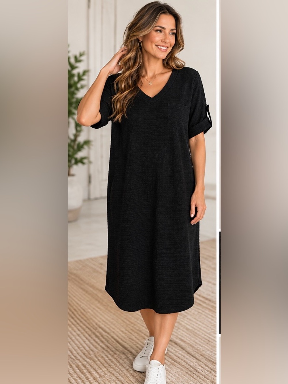 Haute Fox Textured Knit Dress Super Soft and Stretchy - size 2X- New With Tags N